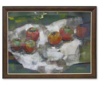 りんご : arioso 谷内 春子 日本画　60.6cm×80.3cm