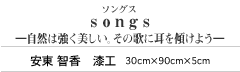 ｓｏｎｇｓ—自然は強く美しい。その歌に耳を傾けよう— 安東 智香 漆工 30cm×90cm×5cm