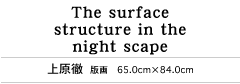 The surface structure in the night scape　上原徹　版画　65.0cm×84.0cm