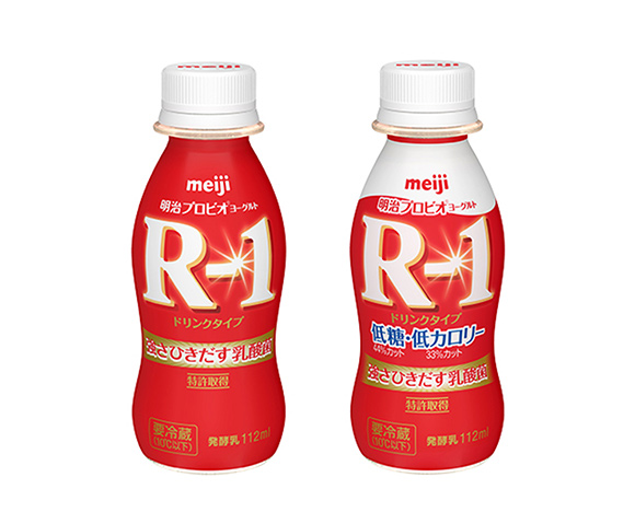 明治プロビオヨーグルト R-1 ドリンクタイプ112ML または ドリンクタイプ低糖・低カロリー112ML いずれか1つ