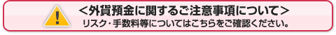 外貨預金に関するご注意事項について