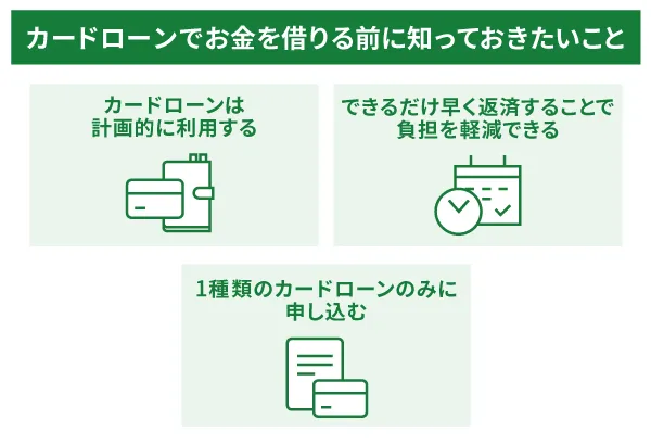 カードローンでお金を借りる前に知っておきたいこと