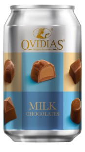 【アウトレット】オヴィディアス　ミルクチョコレート缶（76ｇ）　２缶セット