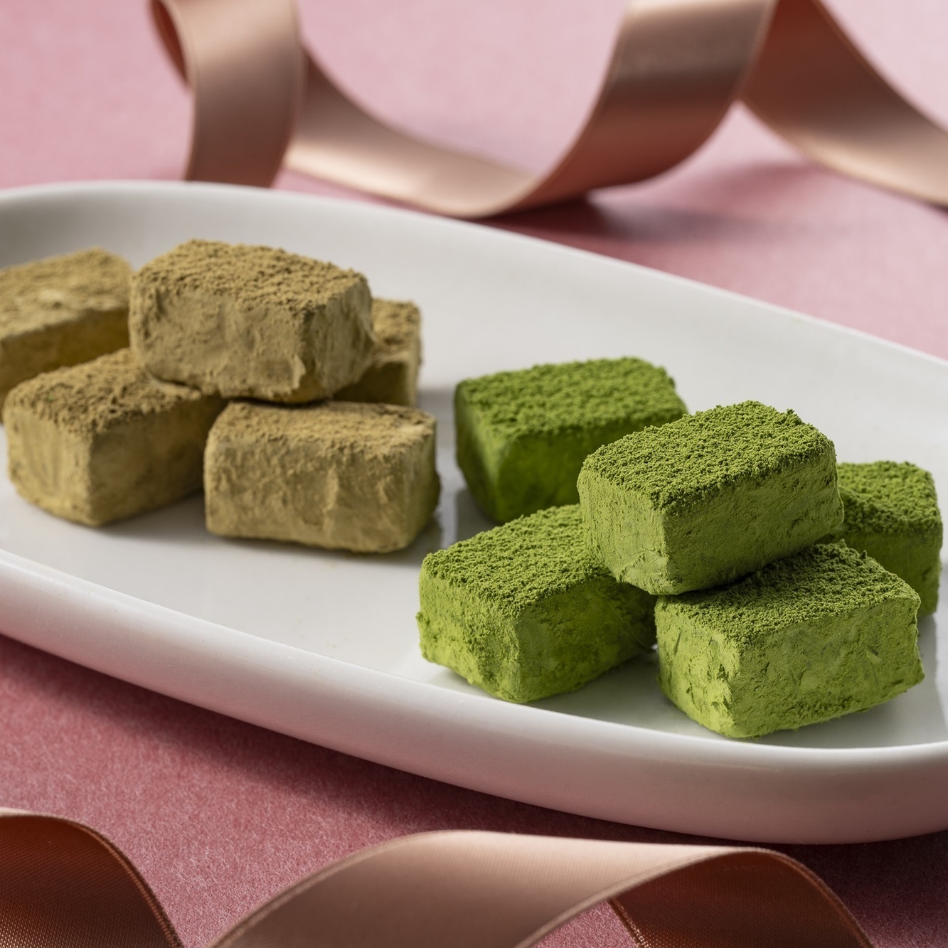冬季期間限定 宇治抹茶・ほうじ茶生チョコレート 16粒 抹茶スイーツ