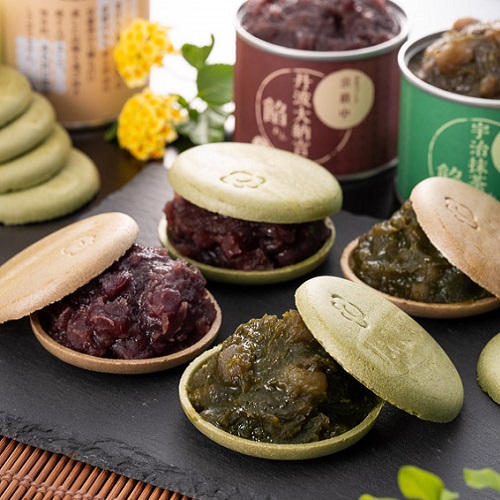 お手作り2種最中 (抹茶皮・京番茶皮／丹波大納言あん・抹茶あん) 和菓子 高級 お菓子 ギフト