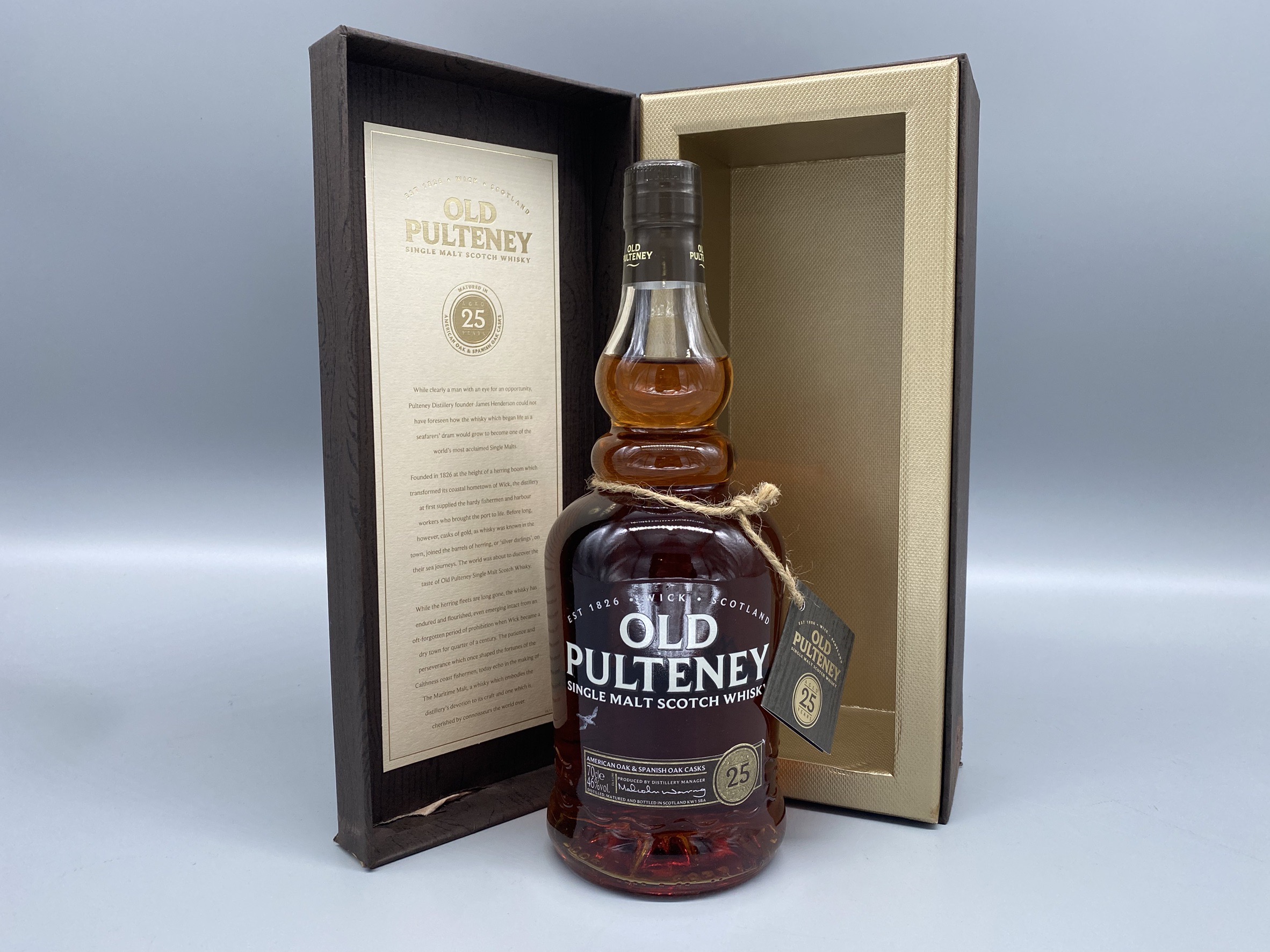 ウイスキー　オールドプルトニー　25年　OLD PULTNEY AGED 25 YEARS 700ml 46度　※箱なし