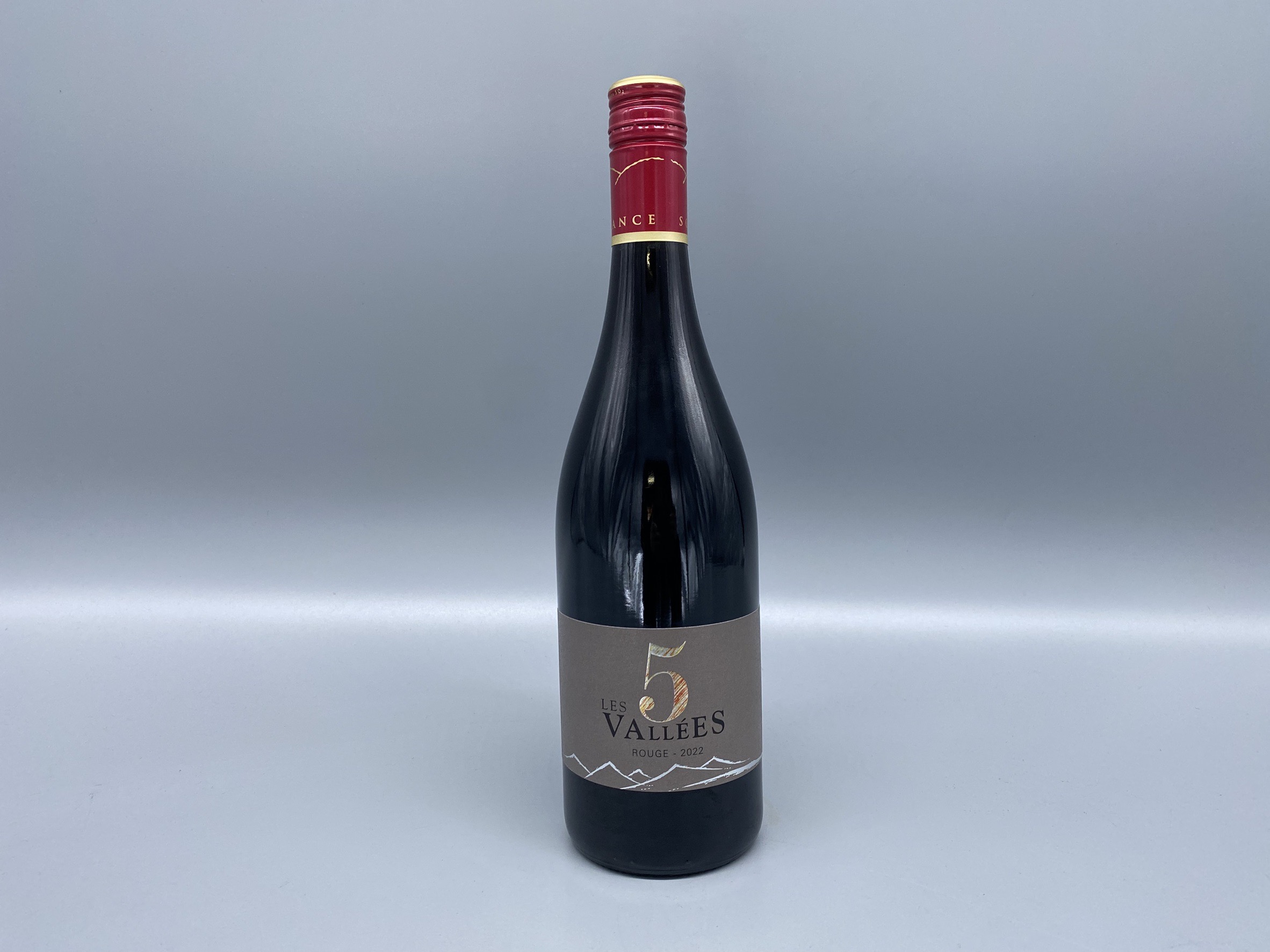 赤ワイン　フランス　レ・サンク・ヴァレー 　2022　750ml　13.5度