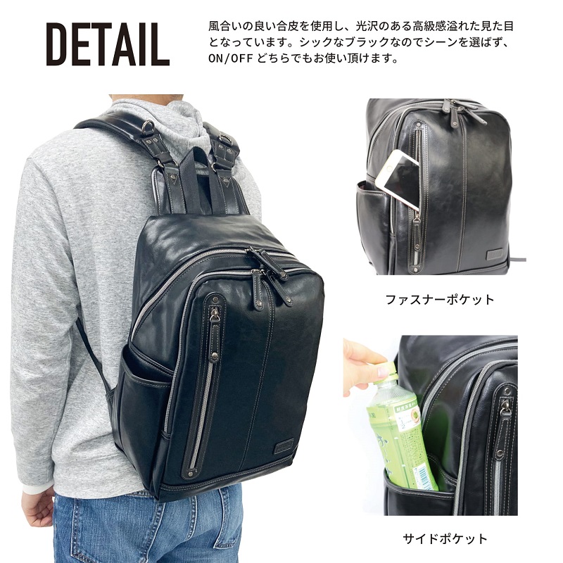 大容量ミニ財布 内装：黒 メンズ レディース 小銭入れ - 9