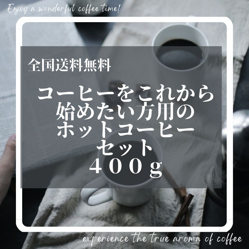 全国送料無料 コーヒー入門編 コーヒーはいろいろあって難しいという方に向けたブレンド２種類セット 合計４００ｇ 豆