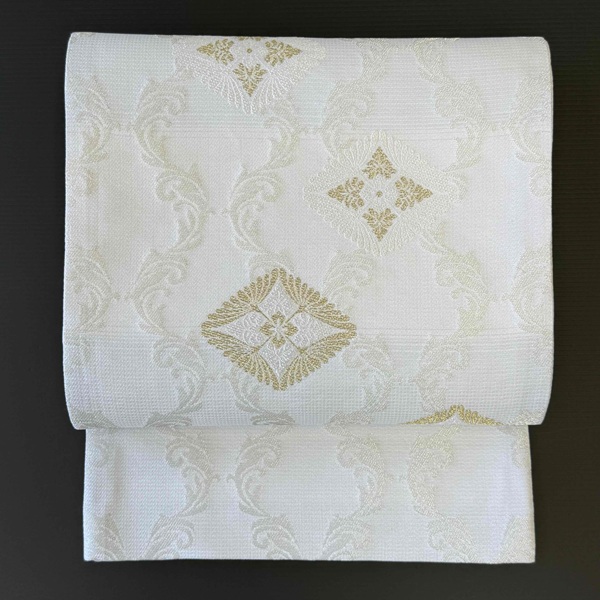 【帯】 西陣織　夏帯　立涌　（お仕立て込み）