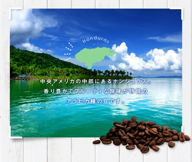 【コーヒー豆】ホンジュラス （豆のまま）100ｇ×３袋