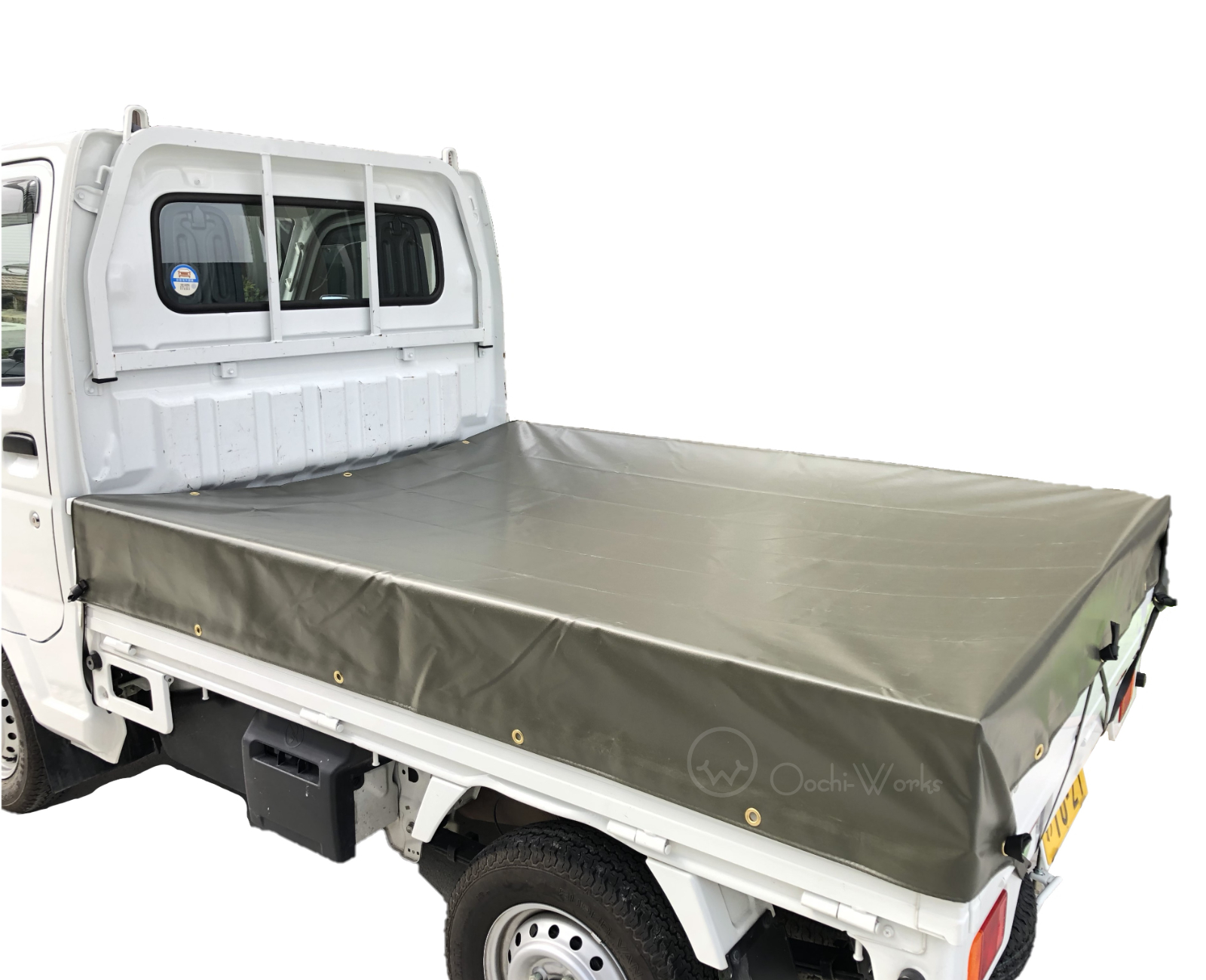 ことよりモール トラックシート OD 1号 1.9m×2.1m 国防色