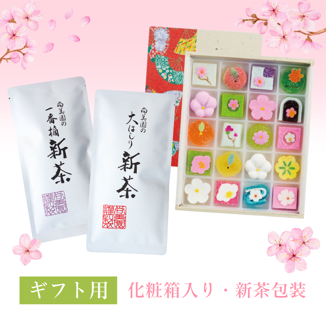 【数量限定・送料込み】宇治新茶と京の半生菓子セット（5/8以降の発送）