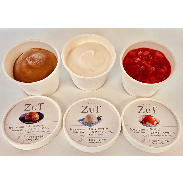 ZuT溶けにくいアイス(ミルク､ホールフルーツチョコレート､イチゴ)　90ml×12個(3種×各4個)