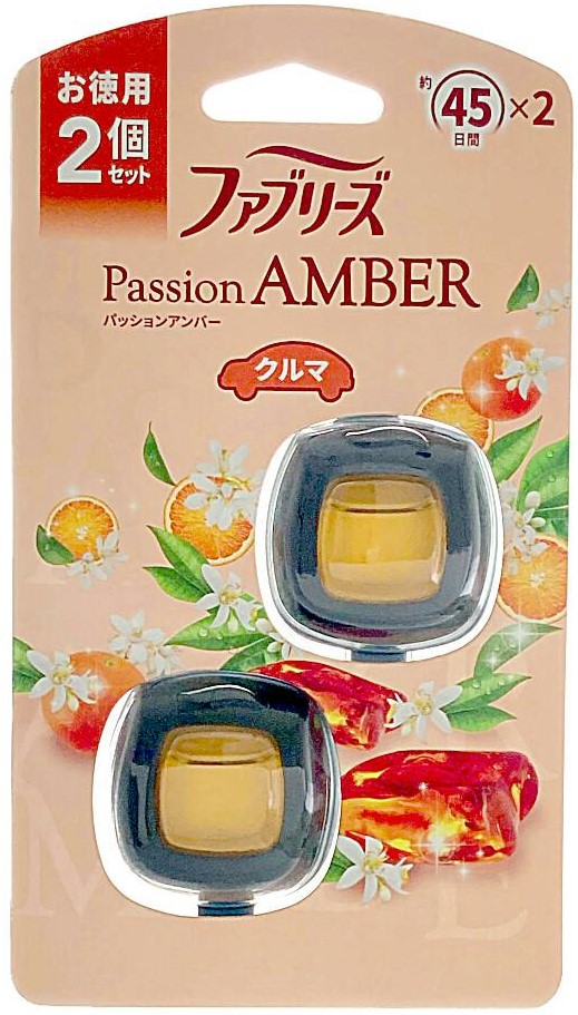 【ファブリーズ】イージークリップ　パッションアンバー　2個パック　2.2ml×2<6個セット＞