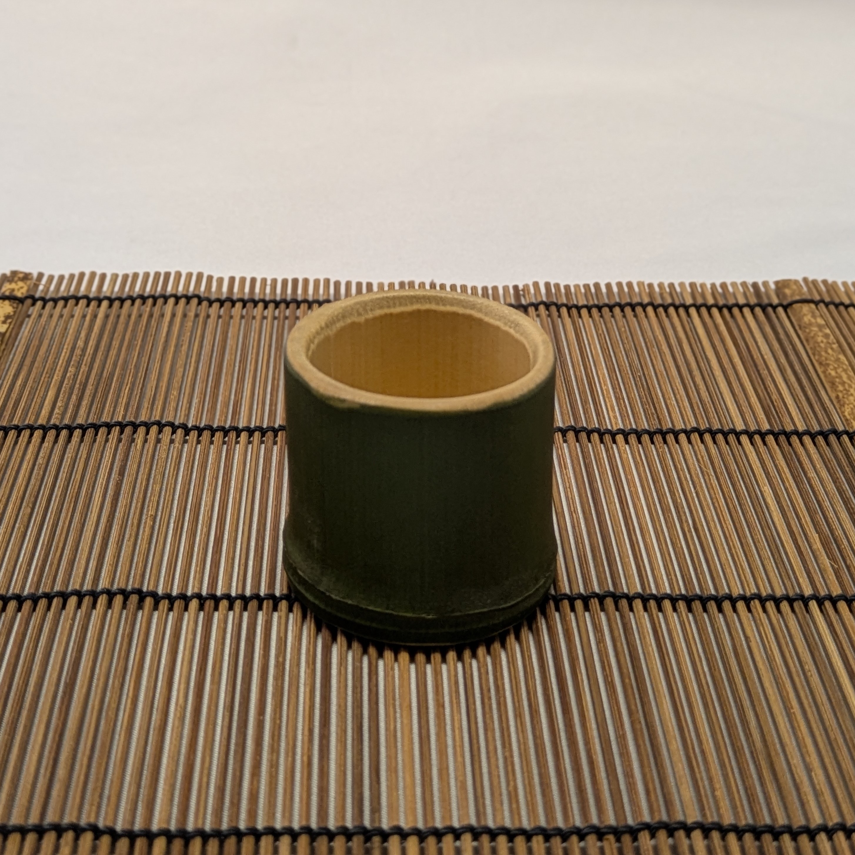 【東洋竹工】青塗おちょこ　１個