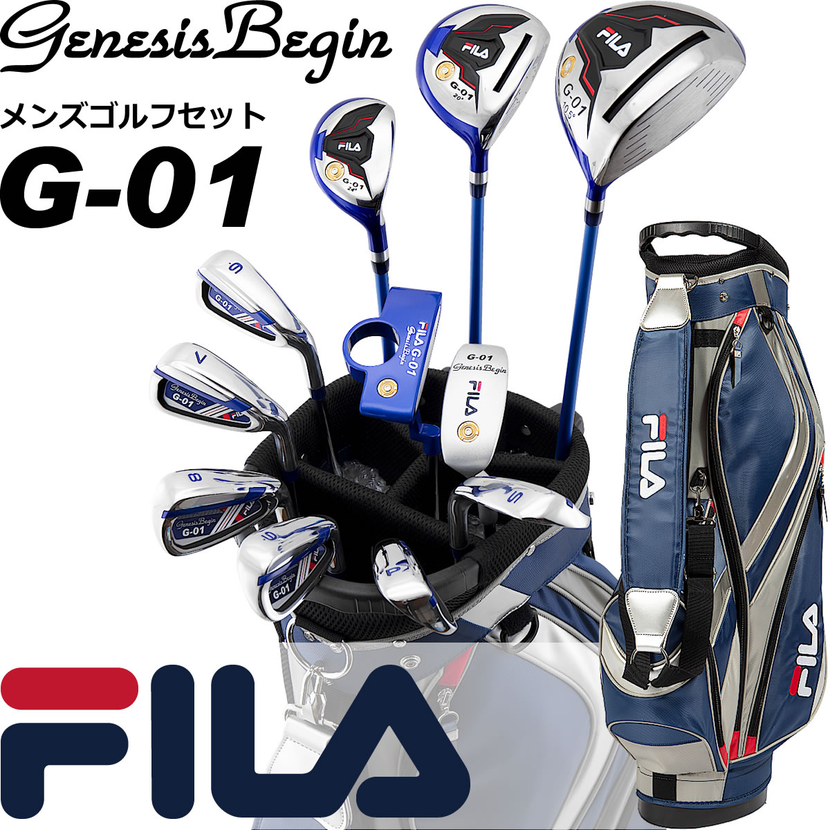 FILA GOLF メンズ ゴルフクラブ１４点セット FL-G01-TF