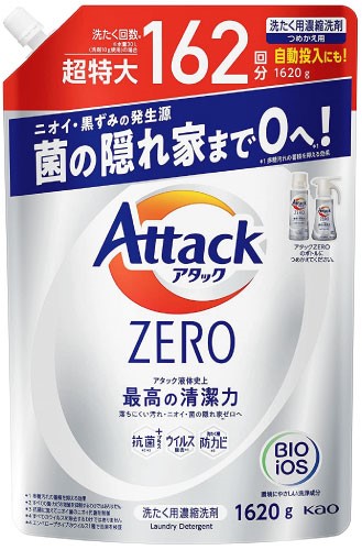 【新商品・新価格】アタックZERO　超特大　詰替え　1620g<6個セット>