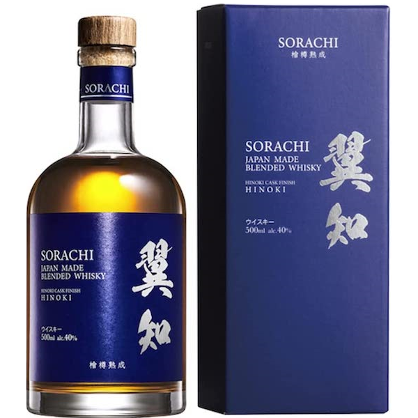 翼知 SORACHI【メーカー公式】 ウイスキー 500ml ヒノキ樽 ブレンデッドウイスキー 箱入り 【ギフト プレゼントにも最適】