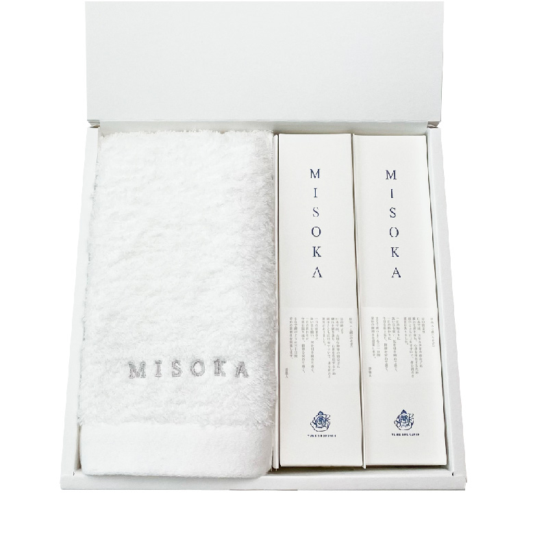 MISOKA基本の歯ブラシ・タオル入 ギフトBOX【TG-A】