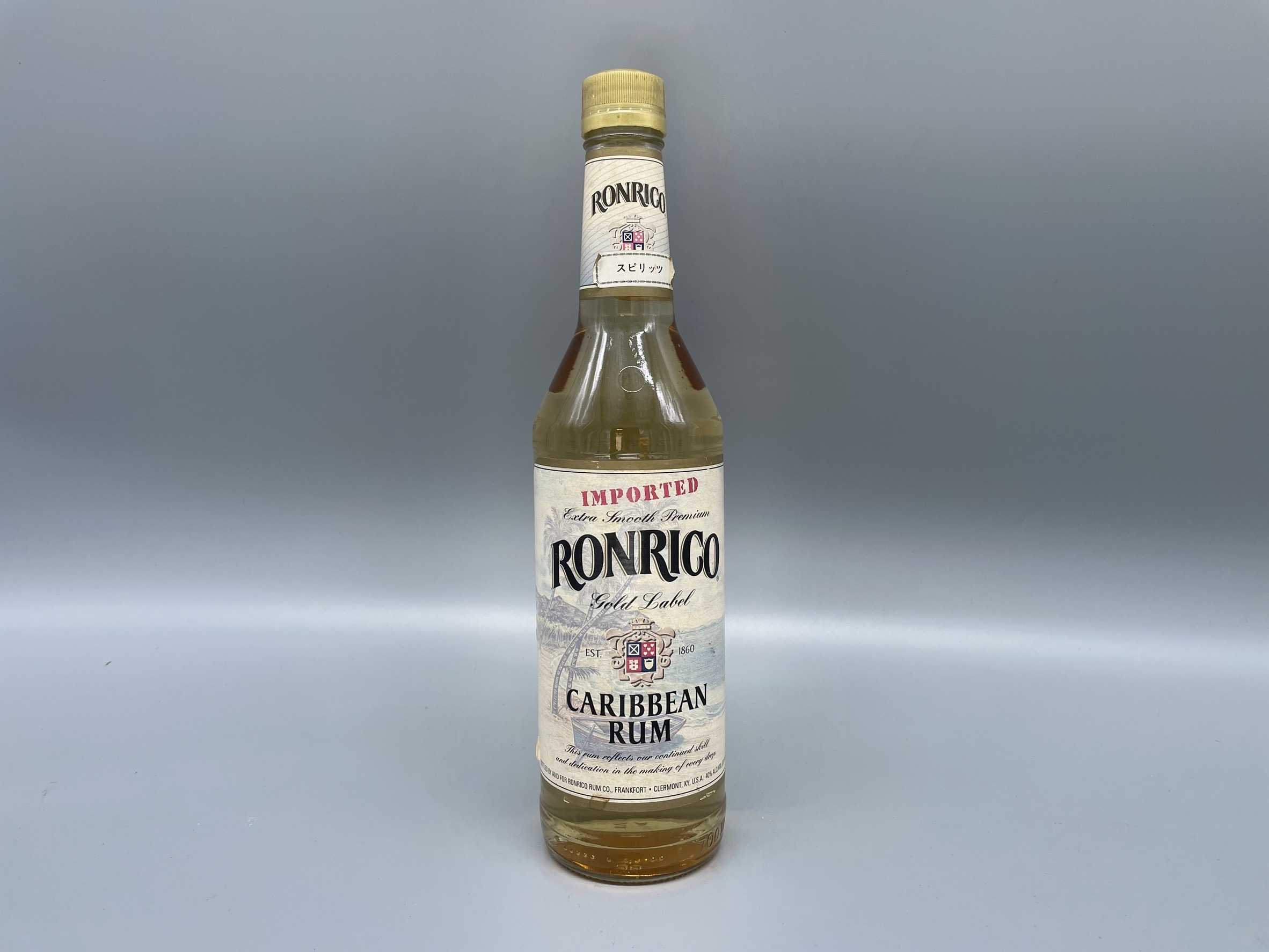 ラム【旧ボトル】ロンリコ　ゴールド　RONRICO CARIBBEAN RUM　700ml　40度