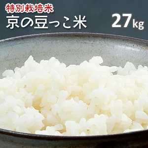 特別栽培米 京の豆っこ米 コシヒカリ白米27kg「令和4年産」