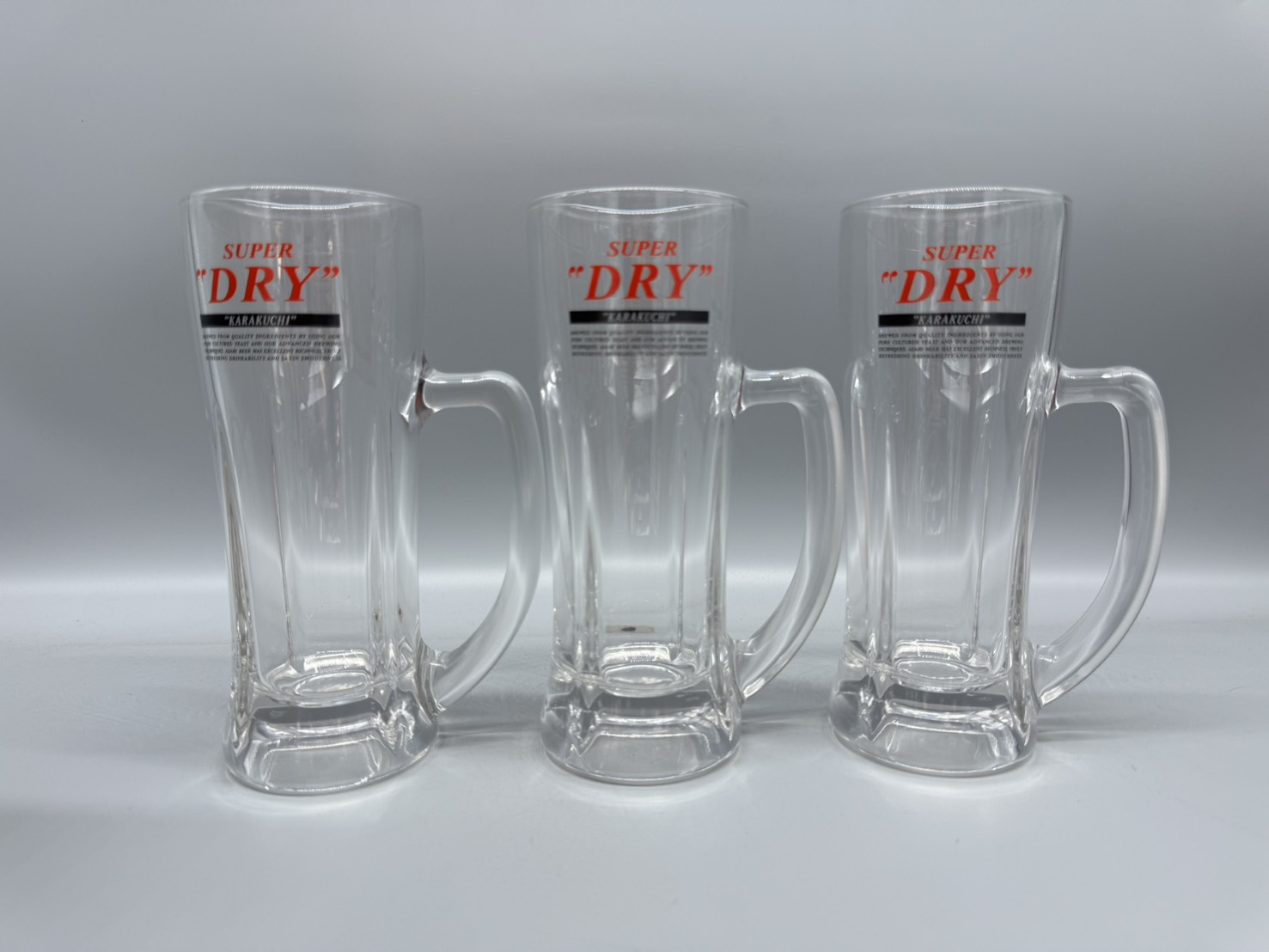 ビールジョッキ　スーパードライロゴジョッキ　380ml×3個セット