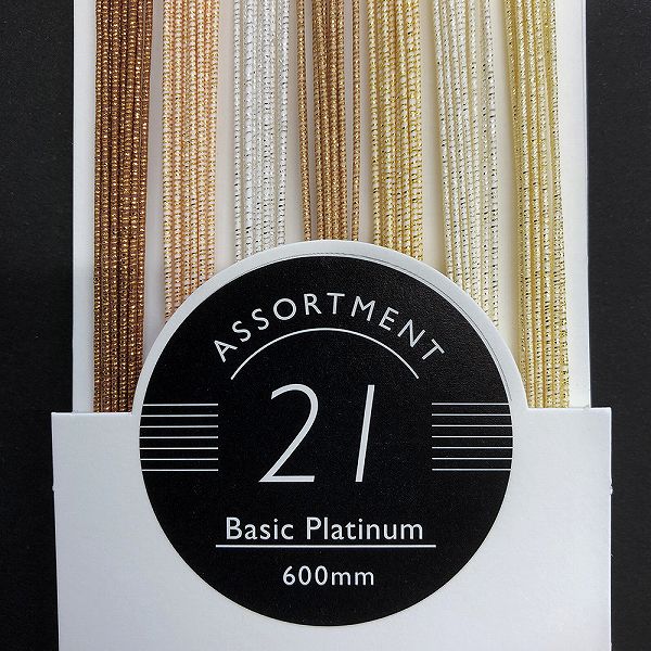 600mmMIZUHIKI NEWアソート Basic Platinum ベーシック プラチナム