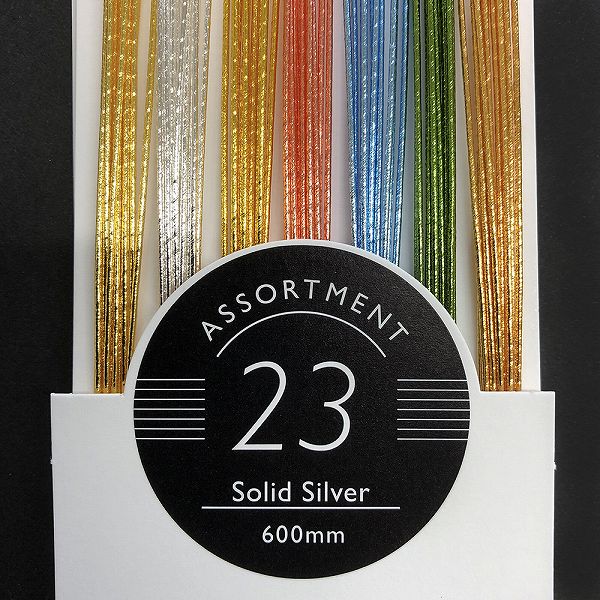 600mmMIZUHIKI NEWアソート Solid Silver ソリッド シルバー