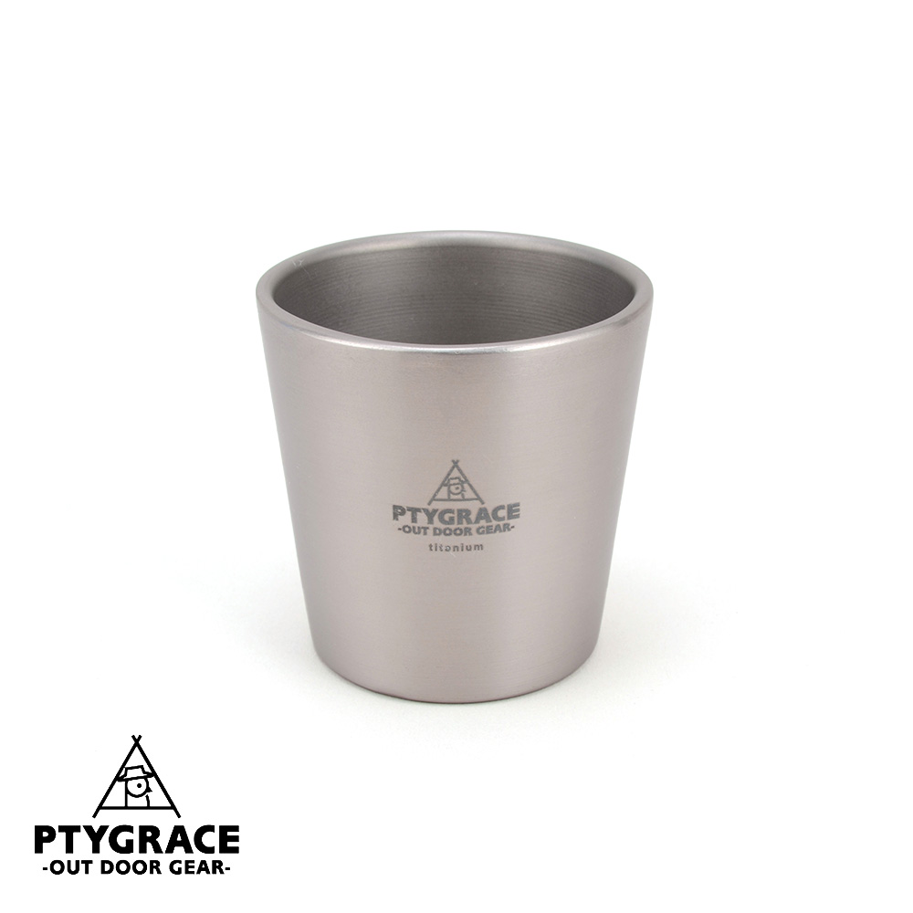 PTYGRACE チタン二重カップ 160ml PY-C016 キャンプ アウトドア  レジャー コップ 日本製 プリグレース