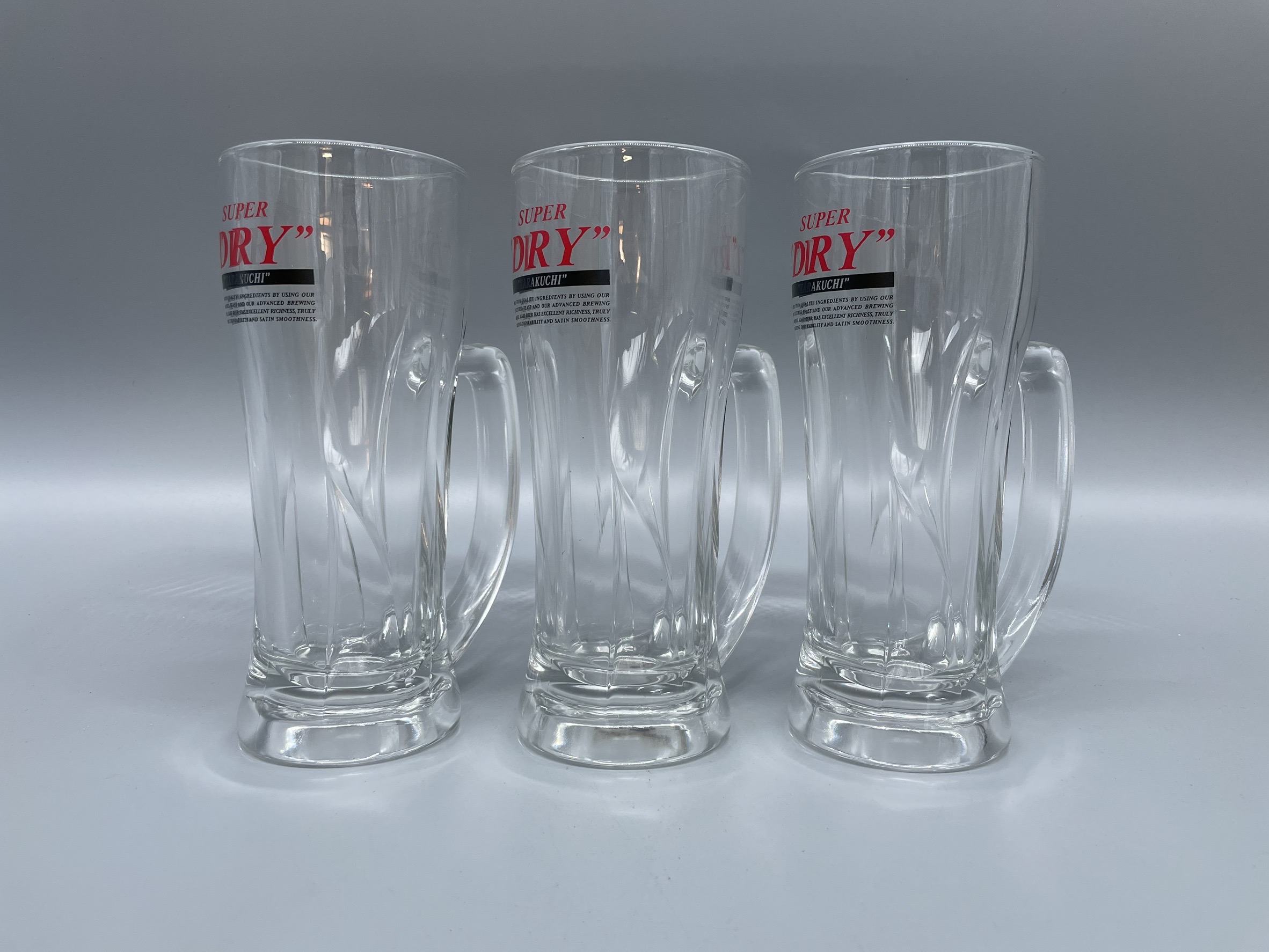 ビールジョッキ　スーパードライロゴジョッキ　(スペシャル)　360ml×3個セット