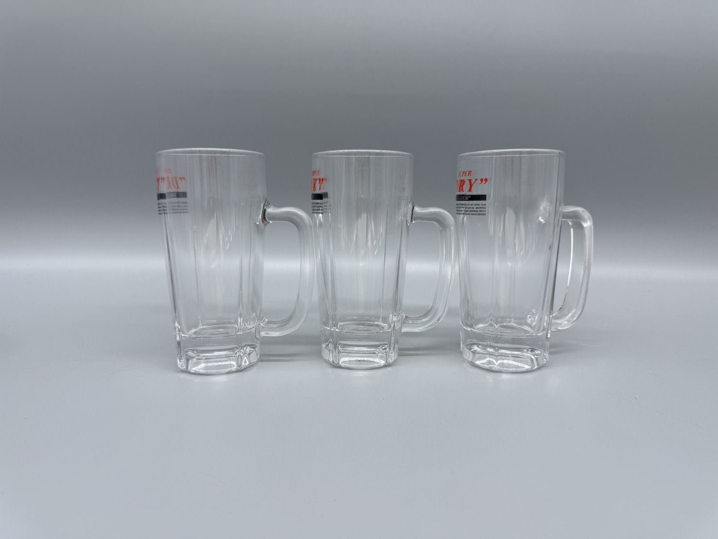 ビールジョッキ　スーパードライロゴジョッキ　435ml×3個セット