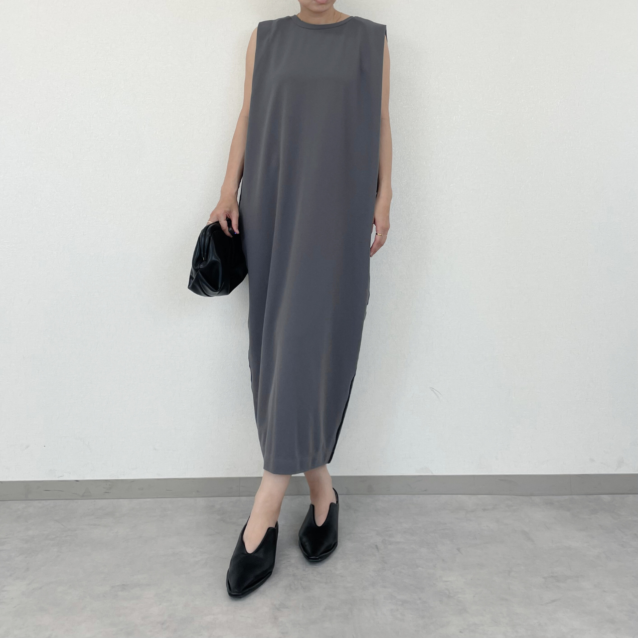 Side line georgette onepiece