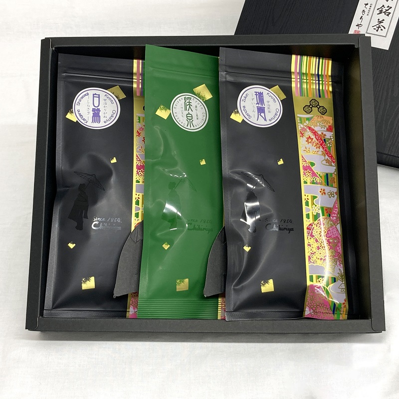 ちきりや銘茶3本詰合せ（白鷺・瑞雲・渓泉）