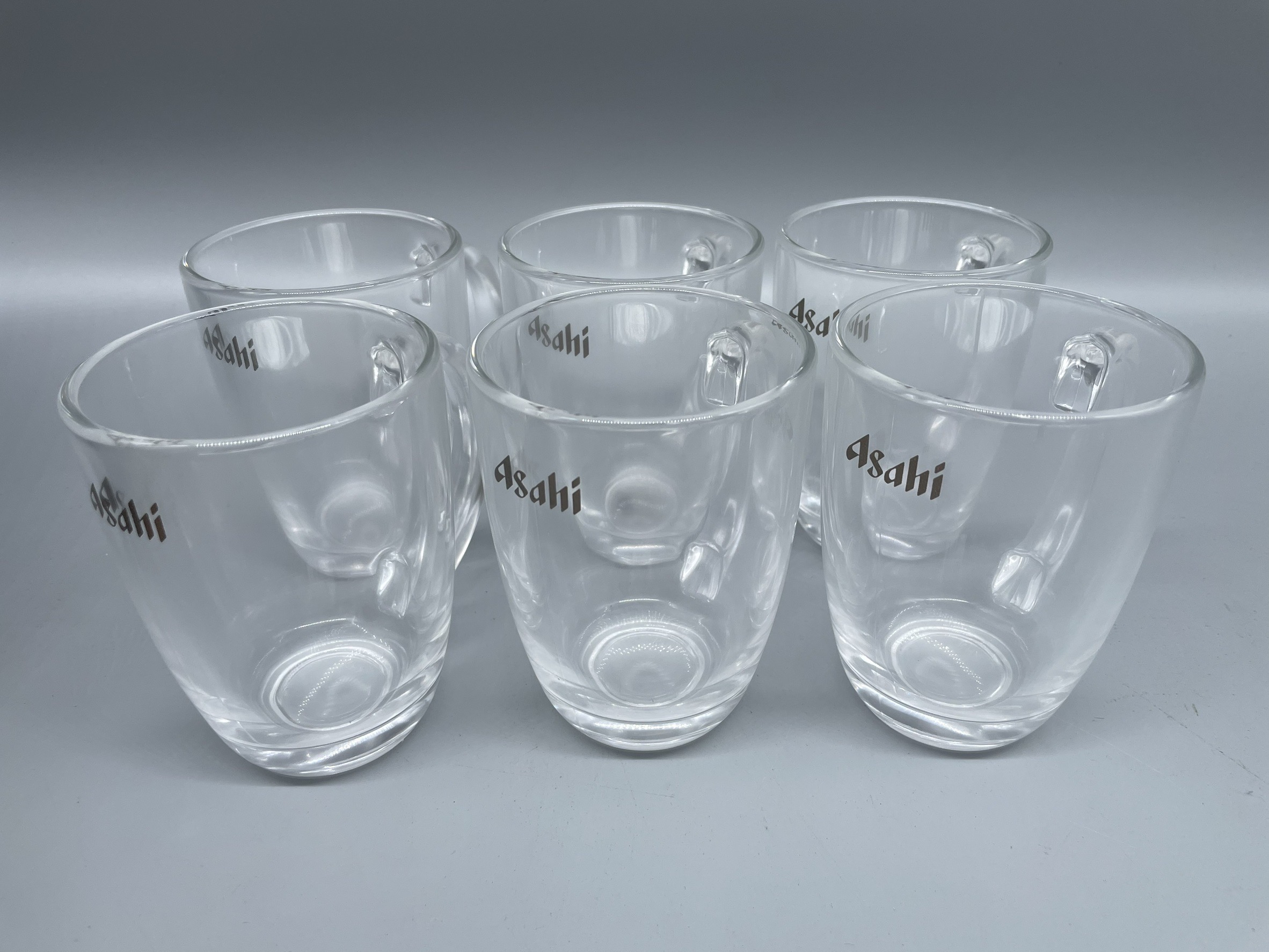 ビールジョッキ　アサヒロゴ　オリジナルジョッキ ゴールド 　丸型　410ml×6個セット