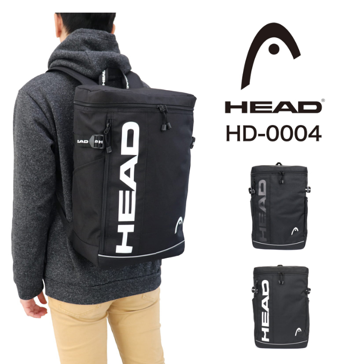 HEAD ヘッド リュック ボックス型 スクエアリュック リュックサック バックパック デイパック 軽量 スポーツ活動 タウン カジュアル アウトドア 旅行 レディース メンズ 男女兼用 HD-0004