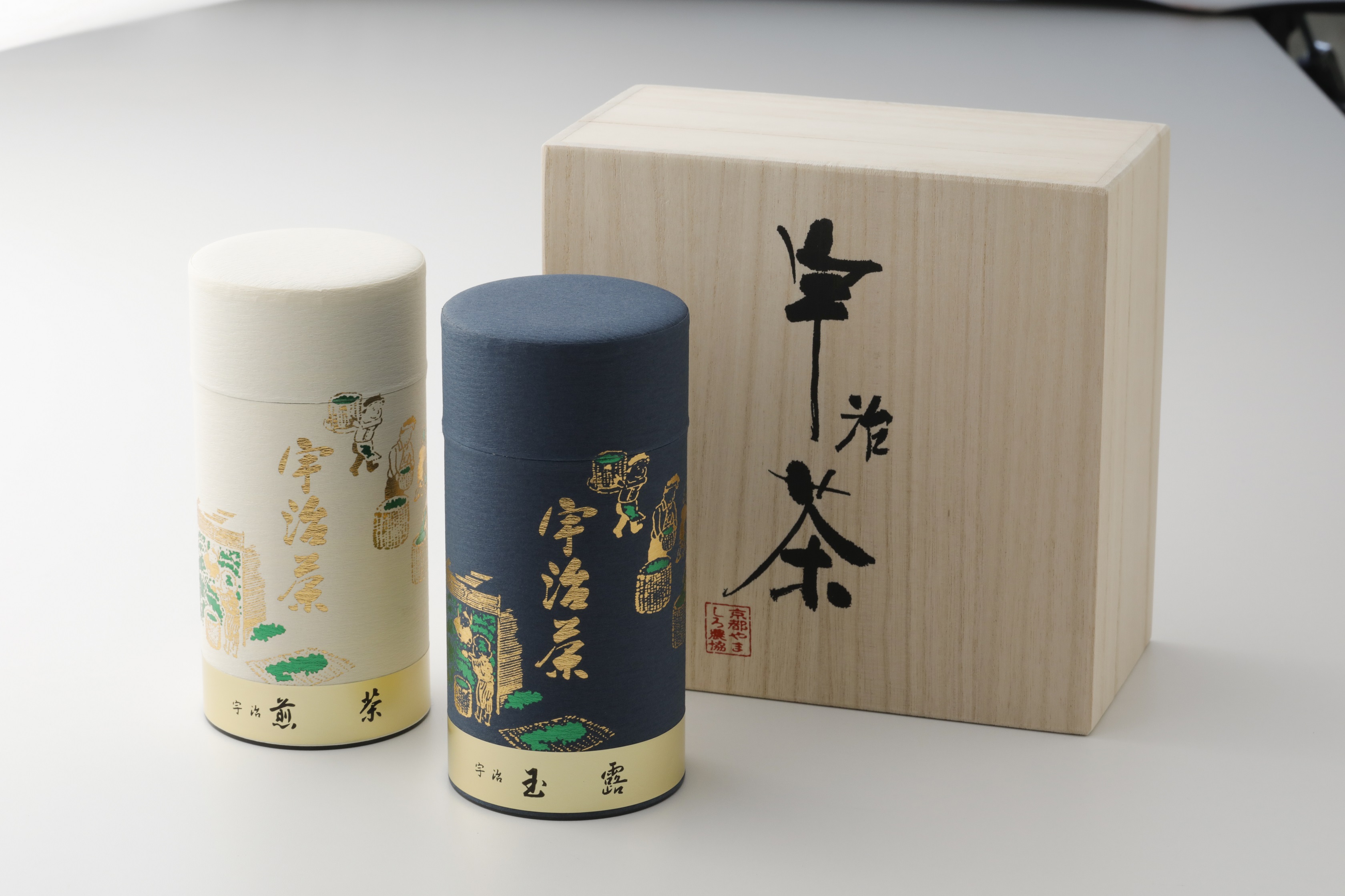 【玉露・煎茶】山城の露／優等煎茶セット　桐箱入