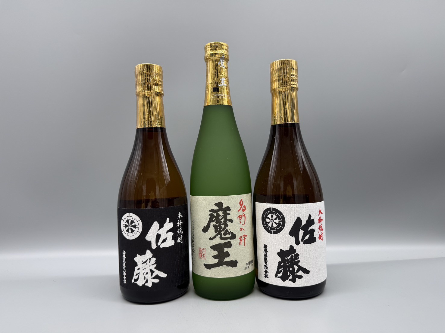 【ギフト対応可】佐藤 黒・白　魔王　720ml　3本セット