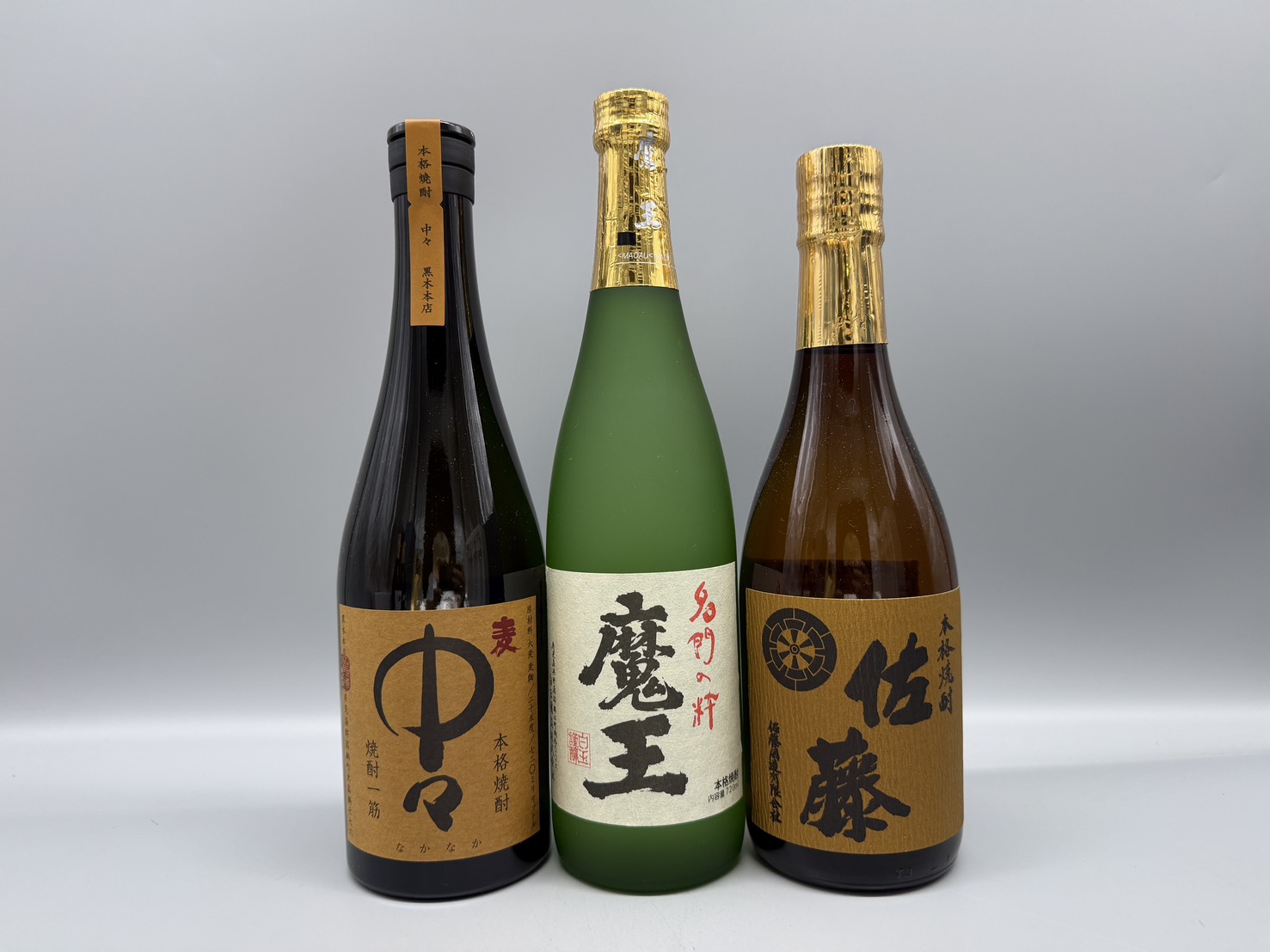 【ギフト対応可】佐藤 麦　中々　魔王　720ml　3本セット