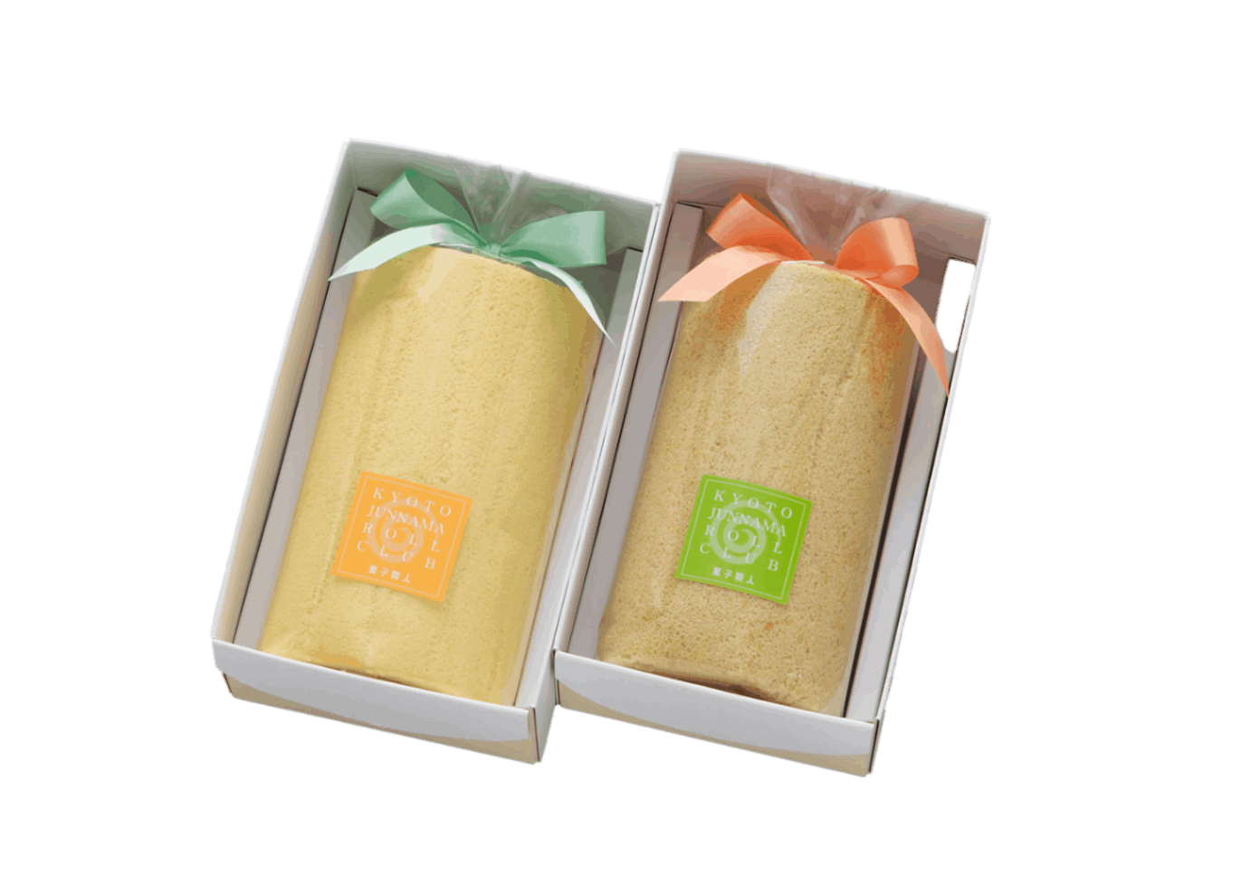[冷凍]京都純生ロールクラブ・ロング2本入り（ミルク・抹茶）