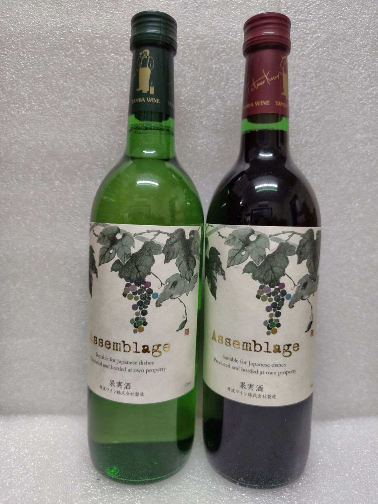 丹波ワイン アッサンブラージュ 720ml  赤白ワイン２本セット (送料込み)  ※ 「お歳暮」「ギフト対応」「熨斗対応」