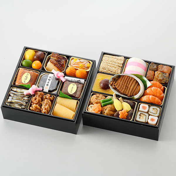 [下鴨茶寮]【12月30日お届け】冷凍 和おせち 二段(2～3人前) 【送料込み】