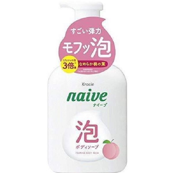 【おまとめ買い特価】【ナイーブ】泡で出てくるボディソープ　本体　500ml<9個セット>