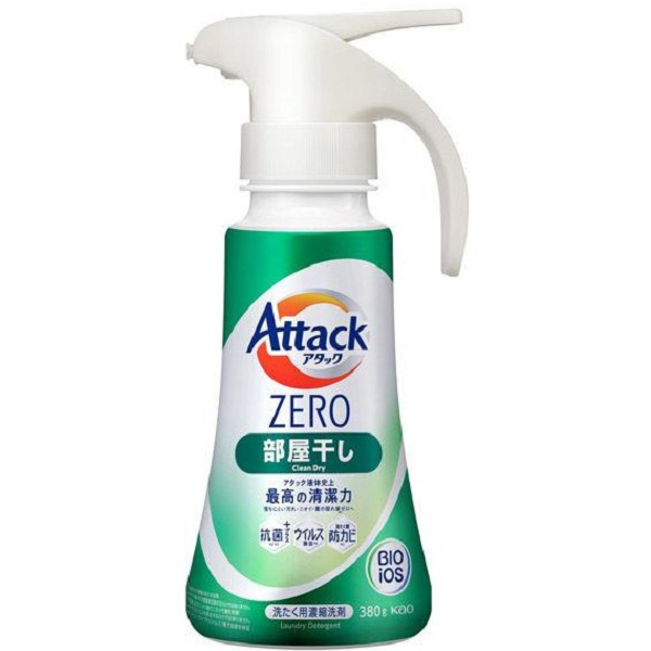【おまとめ買い特価】アタックZERO　部屋干し　ワンハンドタイプ　本体　380g<10個セット>