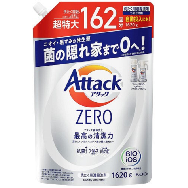 【おまとめ買い特価】アタックZERO　超特大　詰替え　1620g<6個セット>