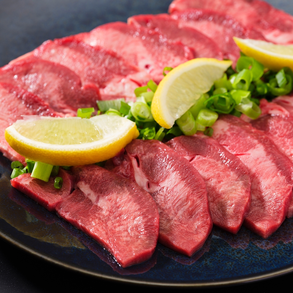 厚切り霜降り牛タン500g 特製塩だれ付き 焼肉やBBQに!!