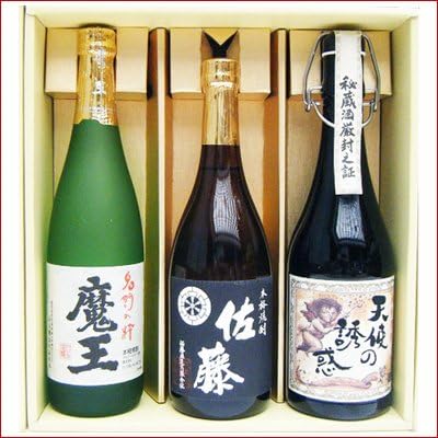 焼酎セット ギフト 焼酎飲み比べセット 720ml×3本/佐藤黒・天使の誘惑・魔王/本格焼酎飲み比べセット/佐藤酒造佐藤黒、西酒造天使の誘惑,白玉酒造魔王/焼酎