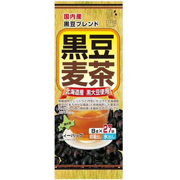 【まとめ買い送料無料】健茶館  国内産黒豆麦茶27Ｐ　×20個（1ケース10個入り）