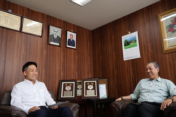 福島社長　永尾専務　写真