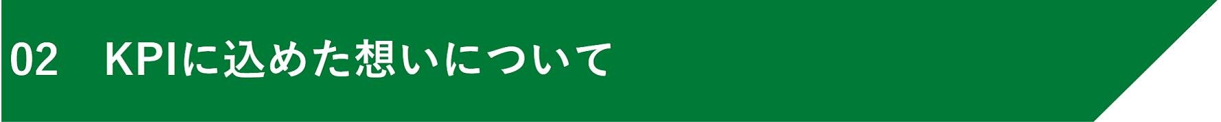 02　KPIに込めた想いについて